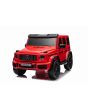 Električni avto Mercedes-Benz G63 AMG 4x4² Dvosed 12V, rdeč, MP3 predvajalnik z USB/AUX vhodom, 4x4 pogon, Akumulator 12V14Ah, EVA platišča z vzmetenjem, Usnjeni sedeži, Daljinec, Licenca