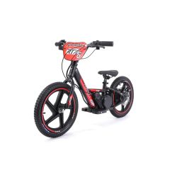 Otroški električni poganjalec RIRIBIKE RTX6 24V (16"), rdeč, Litijeva baterija, 250W motor, Disk zavora, Nastavljiv mehak PU sedež