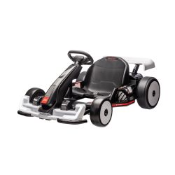 Licenčni drift kart AUDI 24V, bel, LED luči, 2 x 150W motor, Drift mode s hitrostjo 12 Km/h, 24V baterija, trdna železna konstrukcija, nastavljiv sedež, MP3 predvajalnik