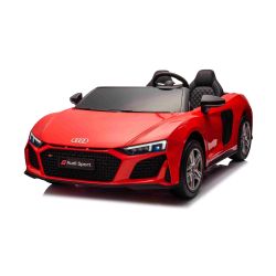 Električni Audi R8 SPYDER Dvosed 24V, rdeč, MP3 predvajalnik z USB/AUX in Bluetooth, Baterija 24V/14Ah, 2 x 200W Motorji, EVA platišča z zadnjim vzmetenjem, Usnjeni sedeži, Daljinski upravljalnik, Licenca